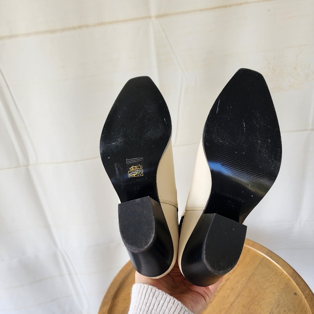 Everlane Western Cream Ankle Boots - Picture 11 of 13